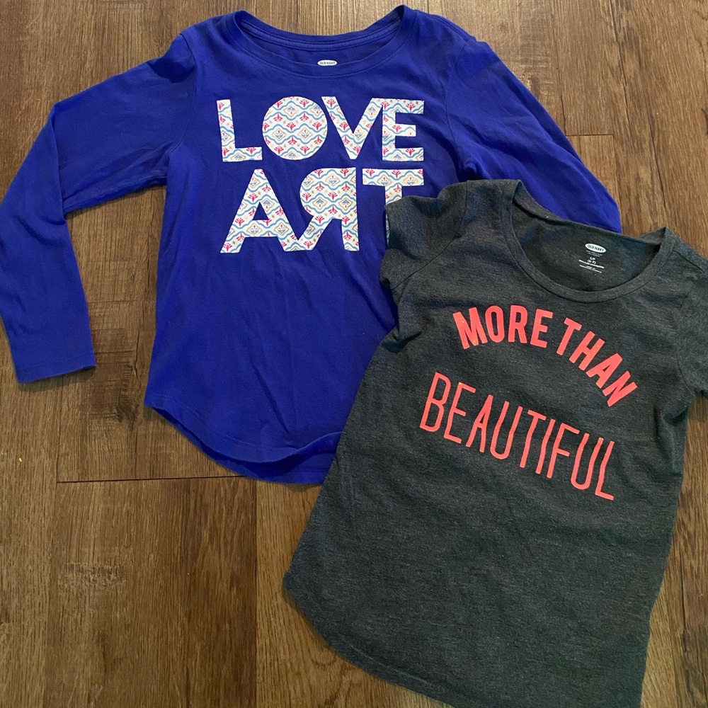 Old navy girls t-shirt bundle size small 6/7